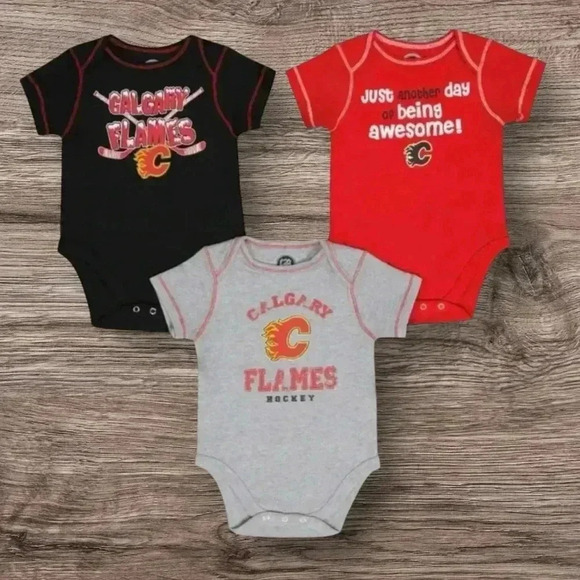 🆕Calgary Flames Infant  3 Piece Set - Picture 5 of 13